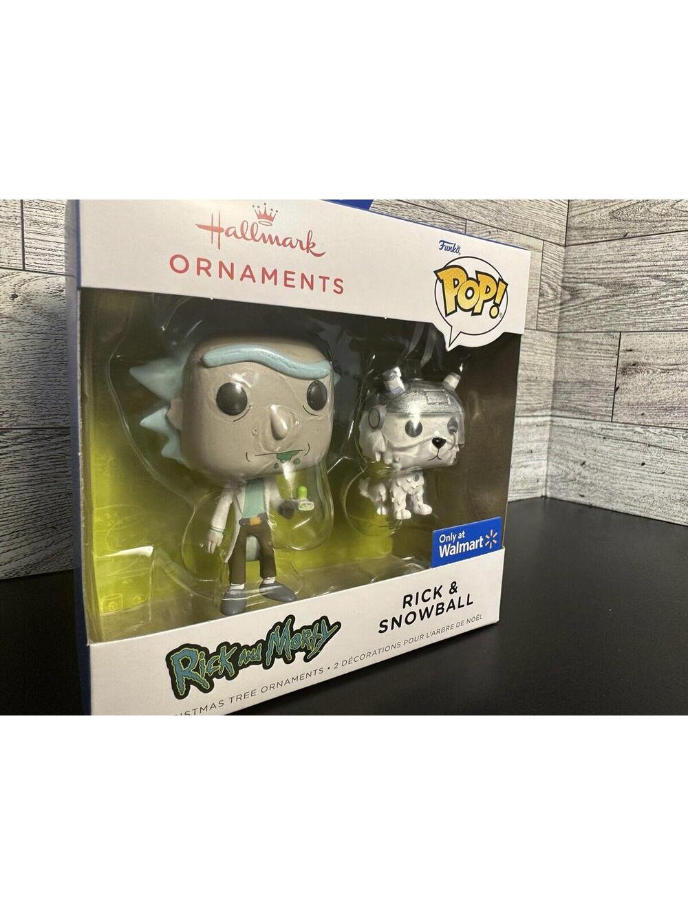 Rick and Morty Hallmark Funko Pop Ornament RICK & SNOWBALL